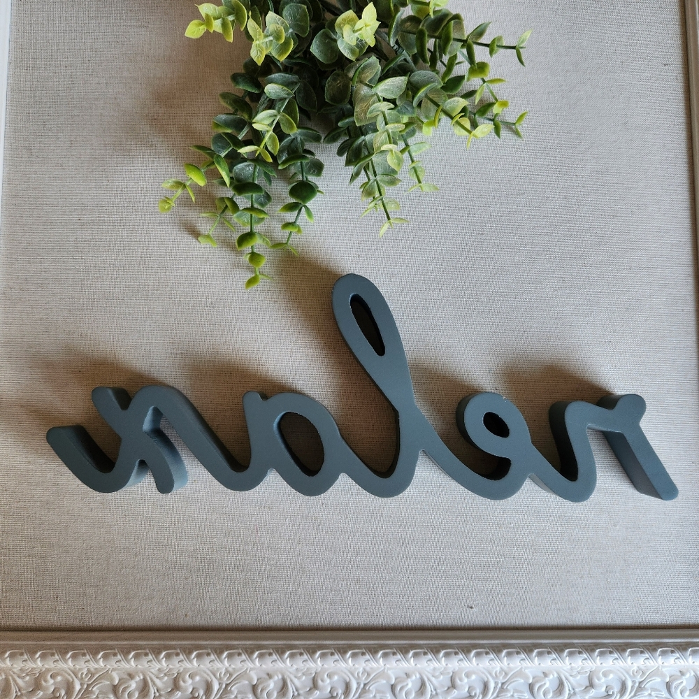 Decor - wooden sign gray relax - Picture 4 of 7